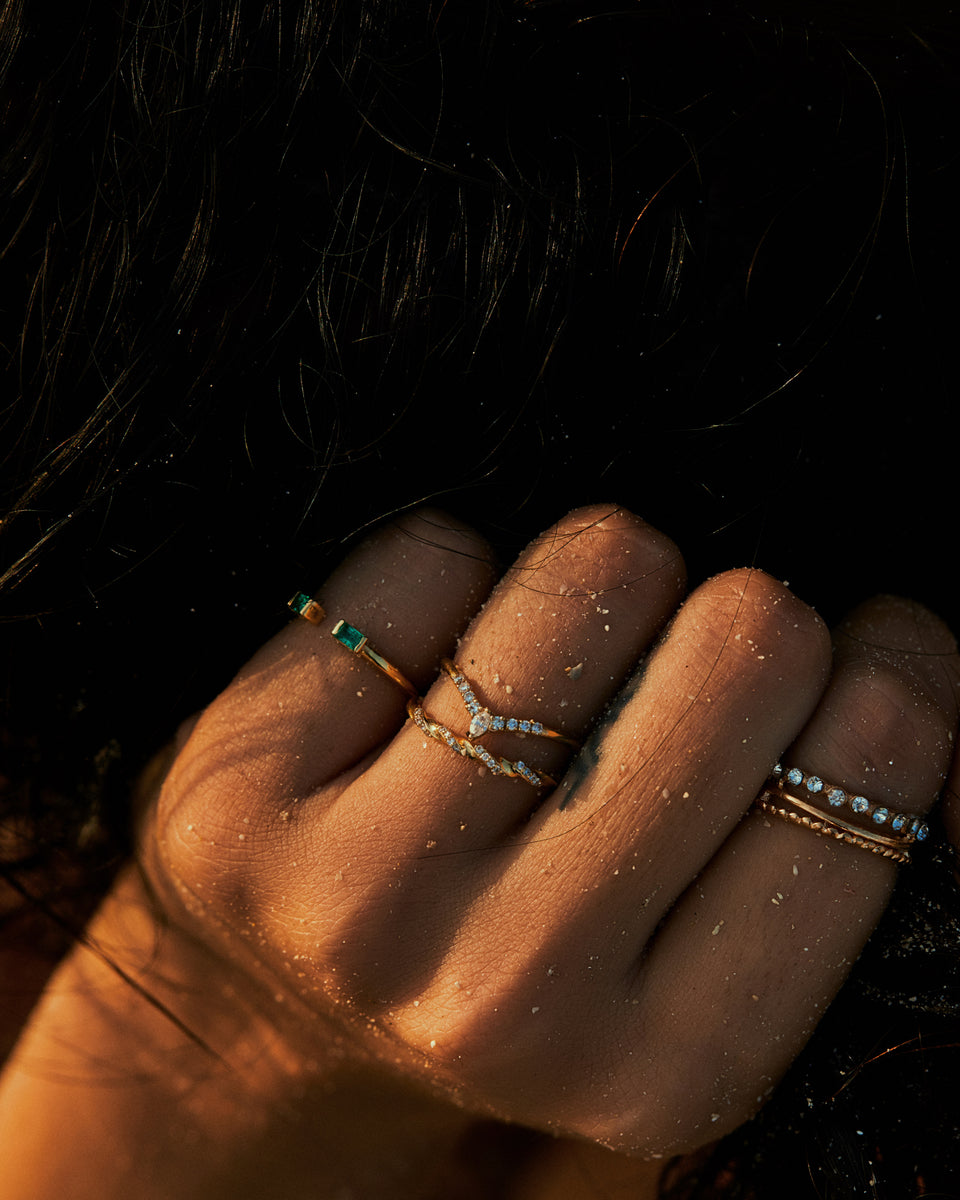 Emerald Pinky Ring – Preeka's Jewelry